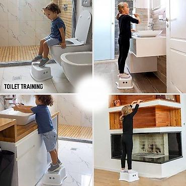 ikea ormari za sobu: Dečija dvostepena pomoćna stolica/step stool za kupatilo i kuhinju - — 4