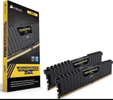 8gb ddr4: Оперативдик эс-тутум, Жаңы, Corsair, 16 ГБ, DDR4, 3200 МГц, ПК үчүн