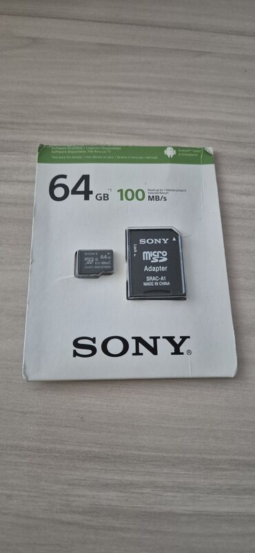 micro sd card baku: Yaddaş kartı SONY 64Gb CLASS10, 100MB/s sərfəli qiymətlə. SD CARD