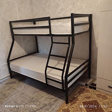 Двухъярусные кровати: Стил Лофт. Мебел на заказ. Двухъярусная кровать. Размер внизу:Ширина — 23
