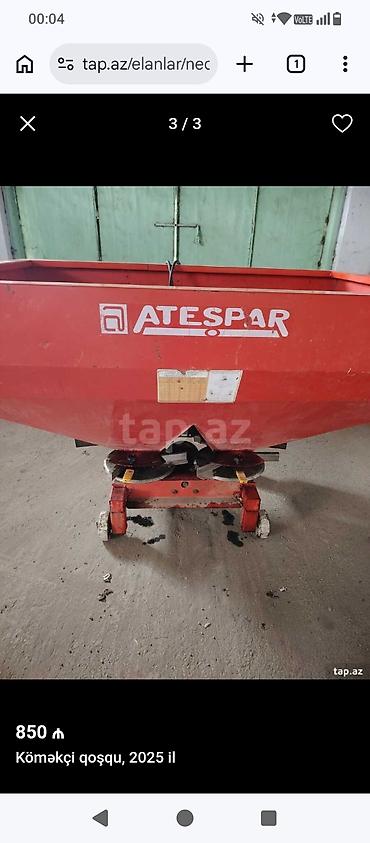 r19 diskler: ATESSPAR mineral gübrə səpən qoşqu - Növ: iki diskli gübrə səpən — 2