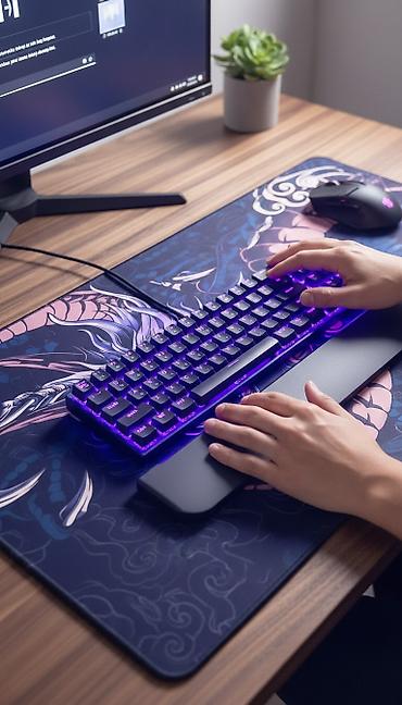 klaviaturalar: Məhsul GAMEPOWER Firmasının SUKİ mexaniki klaviaturasıdır.Blue switch — 2