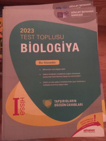 azerbaycan dili test toplusu 2019 cavabları: 2023-cü il buraxılışı olan bu Biologiya test toplusu ali məktəblərə