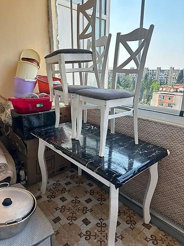 oturacaglar: Masa ve 4 eded stul 120azn. Masa acilmir. Unvan Ecemi. *N17Mətbəx üçün — 1
