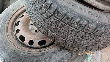 шины пассат: Дөңгөлөктөр монтажда 195 / 65 / R 15, Кыш, Колдонулган, Жеңил унаалар, Темир, тешиктери - 5 — 1
