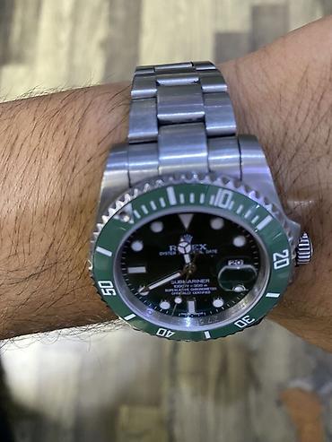 Личные вещи: Rolex Submariner dizaynında yaşıl bezel və yaşıl siferblatlı mexaniki — 3