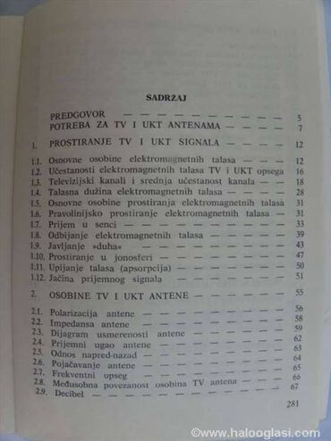 Knjige i stripovi: Tehnička knjiga: TV UKT i satelitske antene 1991. 261 str. Tehnička — 13