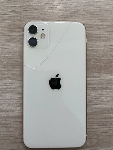 за сколько можно продать айфон 8 бу: IPhone 11, Колдонулган, 64 ГБ, Ак, Коргоочу айнек, Каптама, 77 %