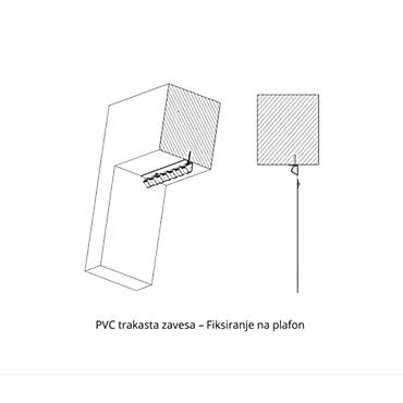 ormar za odecu: Nosač L‑984 mm za PVC trakaste zavese – pouzdana ugradnja Ovaj držač — 3