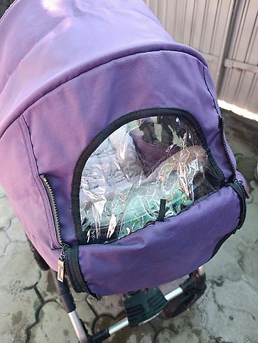 Коляски: Коляска, цвет - Фиолетовый, Б/у — 9