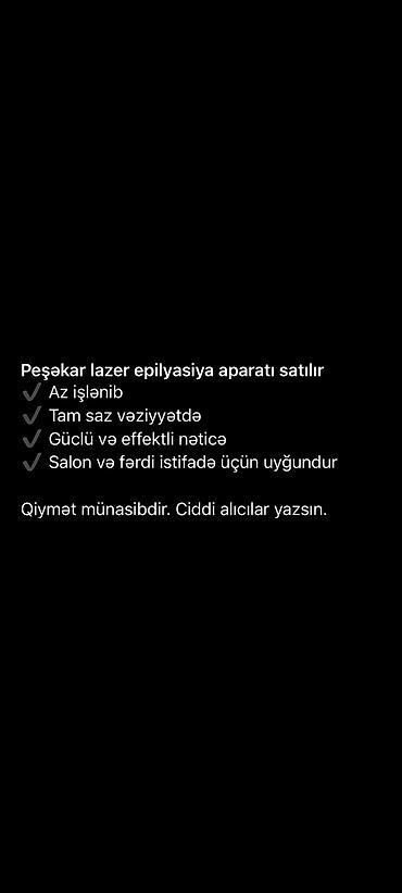 buz aparati: Epilyasiya üçün — 2