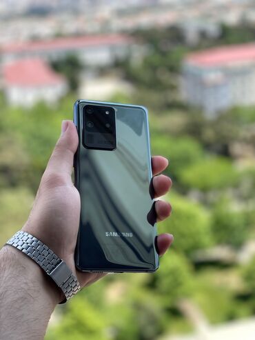 samsunq s20: Samsung Galaxy S20 Ultra, 128 ГБ, цвет - Серый, Отпечаток пальца, Face ID