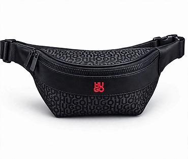 tn nike buzz: HUGO by Hugo Boss muška torbica za struk/crossbody (bubreg) - Crna — 1