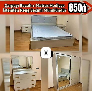 hamam kranti: Yataq dəsti – modern dizayn Komplektə daxildir: - Bazalı çarpayı - — 1