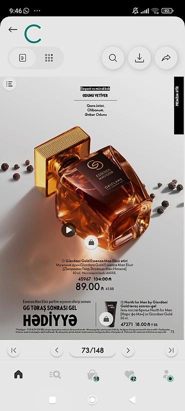 Красота и здоровье: Giordani Gold Essenza Man Elixir – kişi üçün premium ətir - Növləri — 1