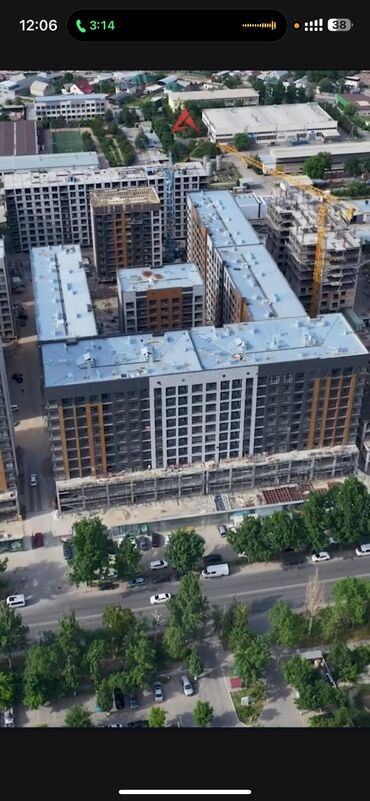 квартиры в оше на час: 2 бөлмө, 82 кв. м, Элитка, 8 кабат, Евроремонт