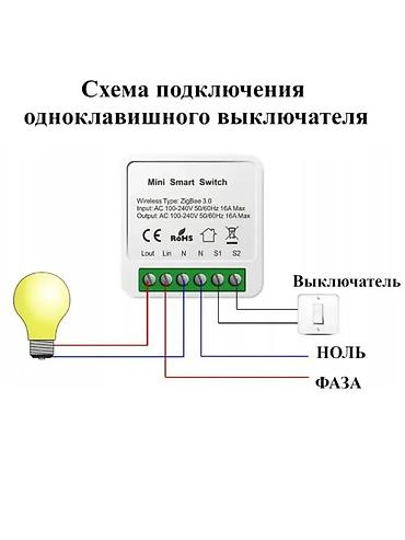 Вай фай реле: Мини‑модуль Smart Switch для умного управления освещением - Тип — 9