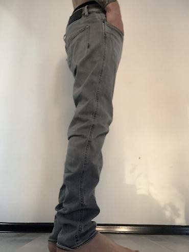 Cinslər: HUGO BOSS “Delaware” kişi cins şalvarı – Slim-fit - Rəng: boz (grey — 1