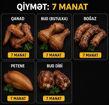 dəniz məhsulları satışı: Hisə verilmiş toyuq hissələri 1 kq 7 azn mehsullar sveji mehsulnan — 1