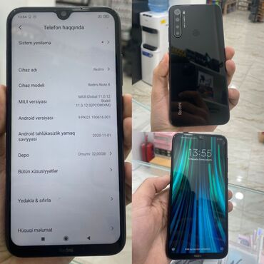 pubg mobil lite satılık hesap: Xiaomi Redmi Note 8, 32 GB, rəng - Qara, 
 Barmaq izi