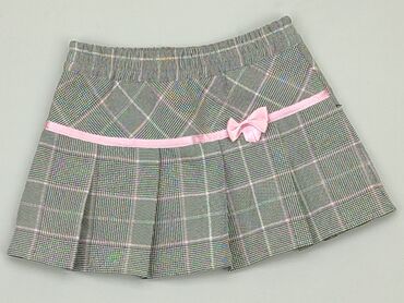 spódniczka mini w kratę: Spódnica 6-9 m, wzrost - 74 cm., Poliester, stan - Idealny
