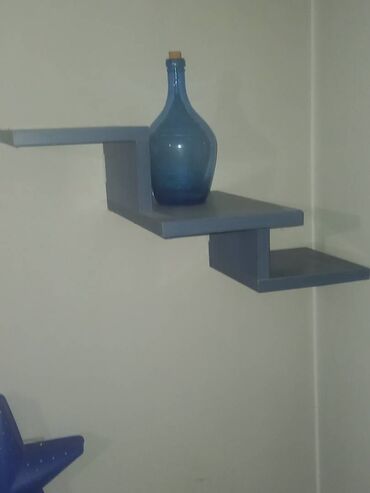 Police: Zidne police – set modernih geometrijskih polica - Dizajn: dve — 2