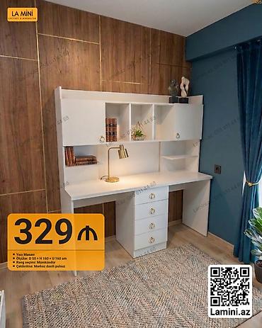 Ev və bağ: Yazı masası – La Mini Xüsusiyyətlər: - Ölçülər: D 50 × H 160 × U 160 — 1