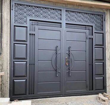 Həyət darvazaları: Yeni Dəmir Həyət darvazası, 450 m, Mexaniki, Qapı ilə, rəng - Qara, Kredit yoxdur, Ödənişli quraşdırma, Ödənişli çatdırılma, Rayonlara çatdırılma — 32