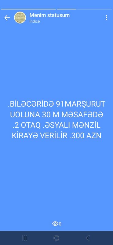 Uzunmüddətli kirayə evlər: 60 kv. m, 2 otaqlı, Qaz, İşıq, Su