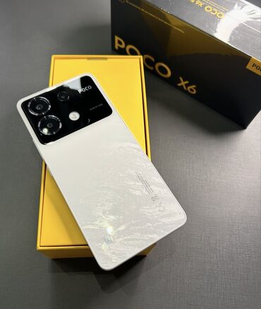 poko f3: Poco X6 Pro 5G, Б/у, 256 ГБ, цвет - Белый, 2 SIM