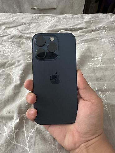 apple iphone 8: IPhone 15 Pro, Б/у, 512 ГБ, Blue Titanium, Кабель, Коробка, 86 % — 1