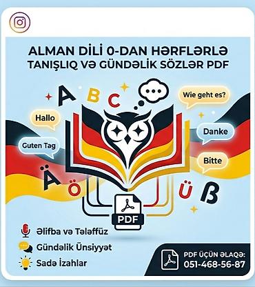 kitab almaq: Məhsul: “Yaradıcı Alman Dili” PDF kitabı Təsvir: - Alman dilinə 0-dan — 1