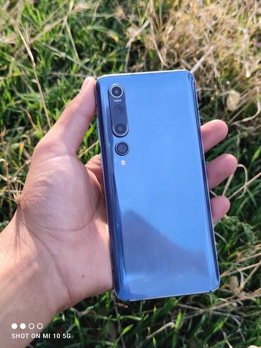 купить телефон поко: Xiaomi, Mi 10 5G, Колдонулган, 128 ГБ, түсү - Көк, 1 SIM