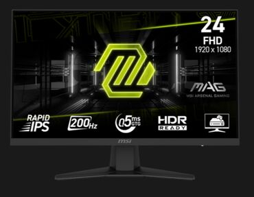monitor satilir: MSI Gaming MAG 244F - Yeni Ekran ölçüsü: 23.8 düym – kompakt və geniş