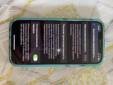 телефон бишкек бу: IPhone 12, 64 ГБ, номер модели MGJ53KH/A. Цвет корпуса — зелёный — 4