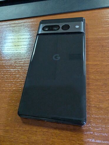 камера с симкартой: Google Pixel 7 Pro, Колдонулган, 128 ГБ, түсү - Кара, 1 SIM, eSIM