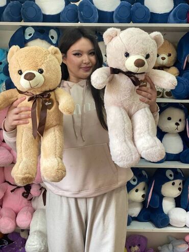 Игрушки: Большие мишки 🧸🧸🧸 🧸60 см 1000 сом (Бесплатная доставка) 🧸80 см 1500 — 9