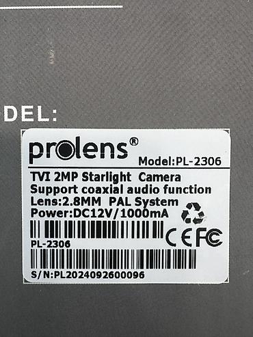 Фото и видеокамеры: Prolens PL-2306 HD Full-Color Dome Kamera - Görüntü standartı: TVI - — 4
