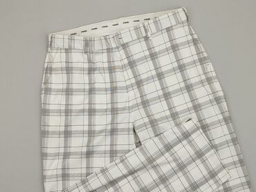 spódnico spodnie w kratę: Material trousers, L (EU 40), condition - Very good