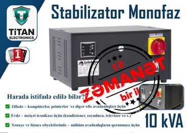 Bağ və bostan üçün digər məhsullar: STABİLİZATOR TENZİMLEYİCİ Stabilizatorların satışı Turkiye istehsalı