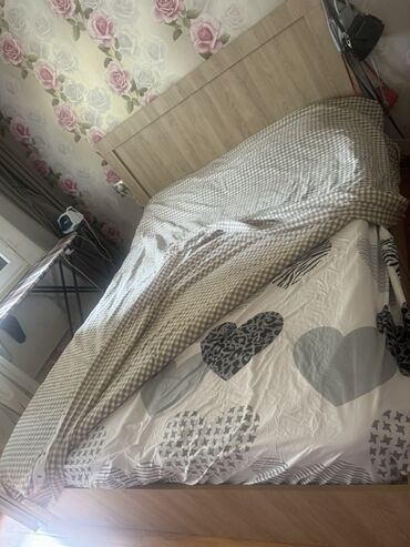 спальный сатылат: Эки кишилик керебет, Without a mattress, узуну - 200 см