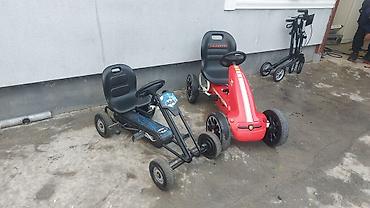 Dečiji električni automobili: Dečiji pedali go-kartovi – 2 modela - Model 1: Crveni „Abarth” — 2