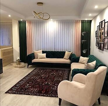 Pərdə və tüllər: Şaquli zebra tül pərdə - Model: şaquli qatlı tül (zebra effekti) - — 8