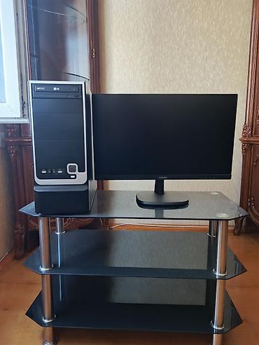 Masaüstü kompüter seti Tərkibi: - Sistem bloku: qara/gümüş korpus, ön lalafo.az -da Masaüstü kompüter seti Tərkibi: - Sistem bloku: qara/gümüş korpus, ön