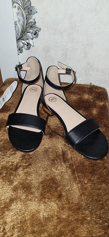 босоножки без каблука: Qadın sandal kolleksiyası – ölçü 36 1) Bej mavilər – 25 AZN - Eleqant — 3