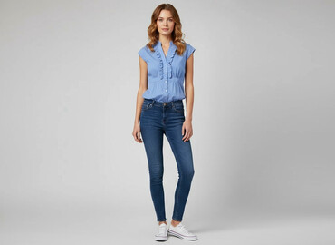 bluzki dopasowane eleganckie: F&F, Bluzka damska, rozmiar S