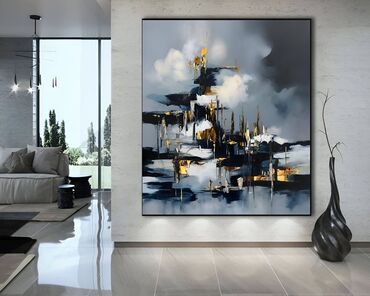 Dizayn, layihə: Modern. Abstrakt janr. Tək tablo. Müasir interyerdə mütləqdir, çünki — 38