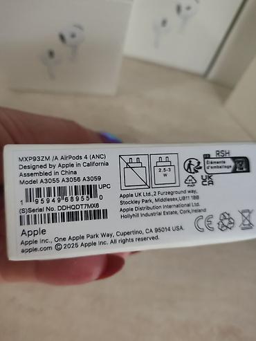 bultuzlu nausnikler: Məhsul: Apple AirPods (3/4-cü nəsil) simsiz qulaqlıq Xüsusiyyətlər: - — 7