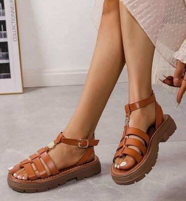 ravne sandale sa cirkonima: Sandals, 41