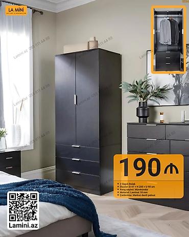 Ev və bağ: 2 qapılı şkaf – La Mini - Ölçülər: E 47 × H 200 × U 90 sm - Rəng — 1